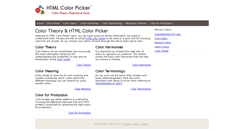 Desktop Screenshot of htmlcolorpicker.com